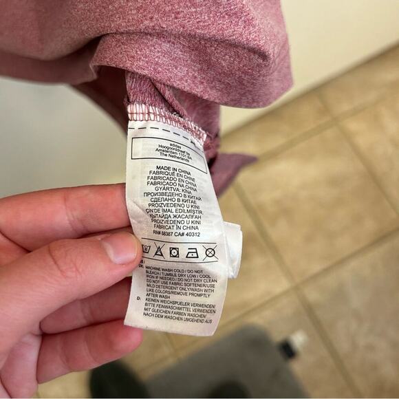 Adidas Heathered Maroon Men's Red Polo Shirt Size XL - Picture 7 of 7